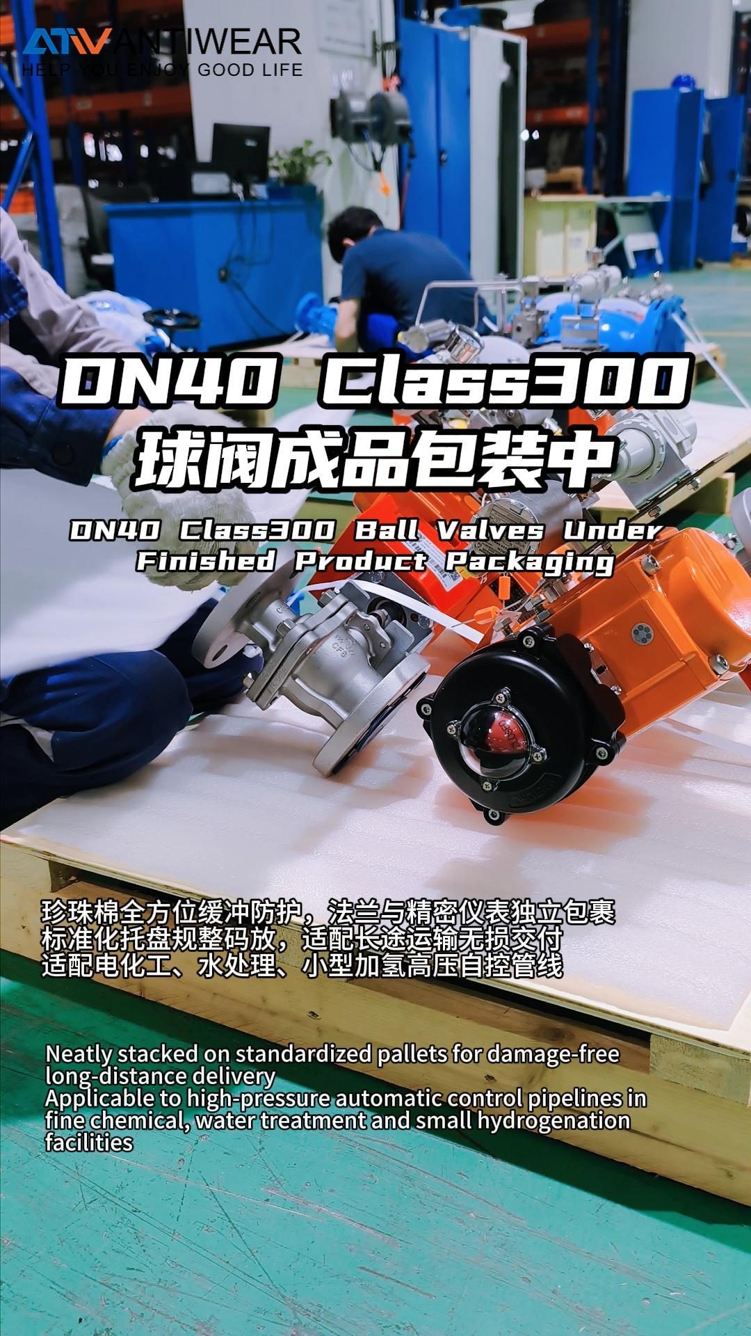 DN40 Class300 Ball Valve Finished‑Product Under Packaging